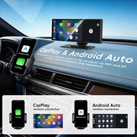 10.26" 4K Dash Cam Portabel Nirkabel Layar Carplay Navigasi Kamera Mundur Semua dalam Satu Layar Sentuh DVR Monitor