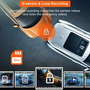 جهاز تسجيل فيديو رقمي للسيارات مرآة مسجل فيديو 1080P اللمس شاشة Dashcam المزدوج عدسة تدفق مسجل قيادة الرؤية الخلفية كاميرا سيارة ثنائية العدسة 4.5 بوصة
