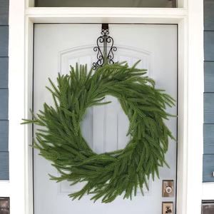 Taiyingli <b>Christmas</b> Wreath Artificial Pine Needle Green Single Branch Home Decor For Holiday Decoration - Product Image 2