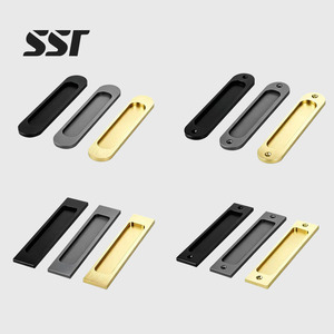 Aluminum Concealed Sliding Door Handles and <b>Knobs</b> 30mm for Bedroom Living Room <b>Dresser</b> and Kitchen Modern Design Durable - Product Image 1