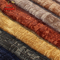 Tissu de rideau de canapé en chenille tricoté jacquard 2025 NOUVEAU 100% polyester Rouleau personnalisé Haute qualité Textile de maison Mode Vente en gros