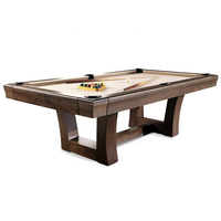 Table de billard de luxe antique rétro sculptée à la main, cadre en bois massif, ardoise, 7 pieds, 8 pieds, 9 pieds, table de billard américaine pour jeu en intérieur