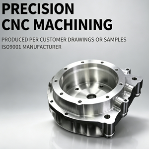 Boîtier de pompe à bride usiné CNC de précision sur mesure, couvercle d'extrémité à cavité profonde usiné CNC OEM de haute précision - Product Image 1