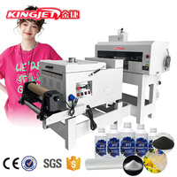 Kingjet imprimante DTF 60cm película de PET de transferencia de calor camiseta DTF impresora con máquina de polvo de agitación impresora DTF para EPS xp600