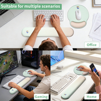 Ensemble de tapis de souris ergonomique en mousse à mémoire de forme personnalisé avec repose-poignet pour le jeu et le bureau - Stock disponible