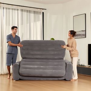 मल्टी फंक्शन लिविंग रूम सोफा बिस्तर 2 में 1 वाल्व एयर फर्नीचर pvc फ्लैकिंग फोल्डेबल इंफ्लेटेबल सोफा कुर्सी आधुनिक शैली सोफे - Product Image 5