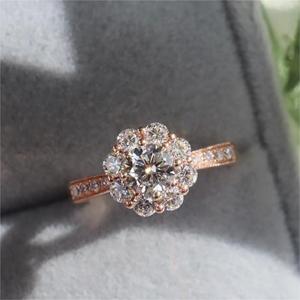 Anello solitario <span class=keywords><strong>con</strong></span> vero diamante immagine circolare 6.5mm 1.0/2.0/3.0ct <span class=keywords><strong>smeraldo</strong></span> e anello di fidanzamento <span class=keywords><strong>con</strong></span> diamante coltivato in laboratorio - Product Image 1