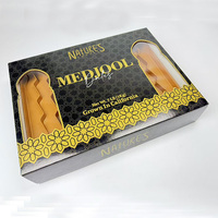 Dattel box mit Fenster für gefüllte Daten, Pralinen-Geschenk box für muslimische Daten Verpackung mit Trennwänden, Papier box für Medjol-Daten