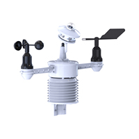 Station météo photovoltaïque distribuée, détecteur automatique de rayonnement solaire total, vitesse et direction du vent, température, humidité, pression atmosphérique