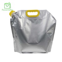 Pochettes souples personnalisées en PE réutilisables avec bec verseur pour huile d'olive, lait, eau, résistantes à l'humidité, imprimées en héliogravure, différentes tailles