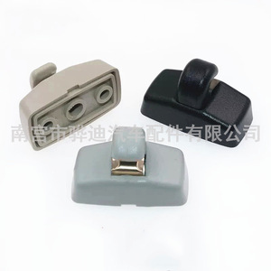 Volkswagen Sun Visor Bracket Hook <b>Clips</b> 3B0857561B ABS Roof Mount With 3M Tape Stick - Product Image 2