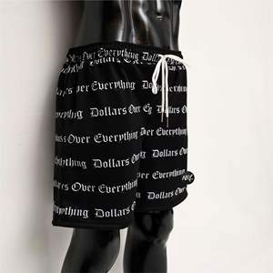 Pantalones cortos deportivos de algodón para hombre a la moda de alta calidad retro de cintura media elástica de peso pesado de algodón teñido lavado personalizado al por mayor - Product Image 3