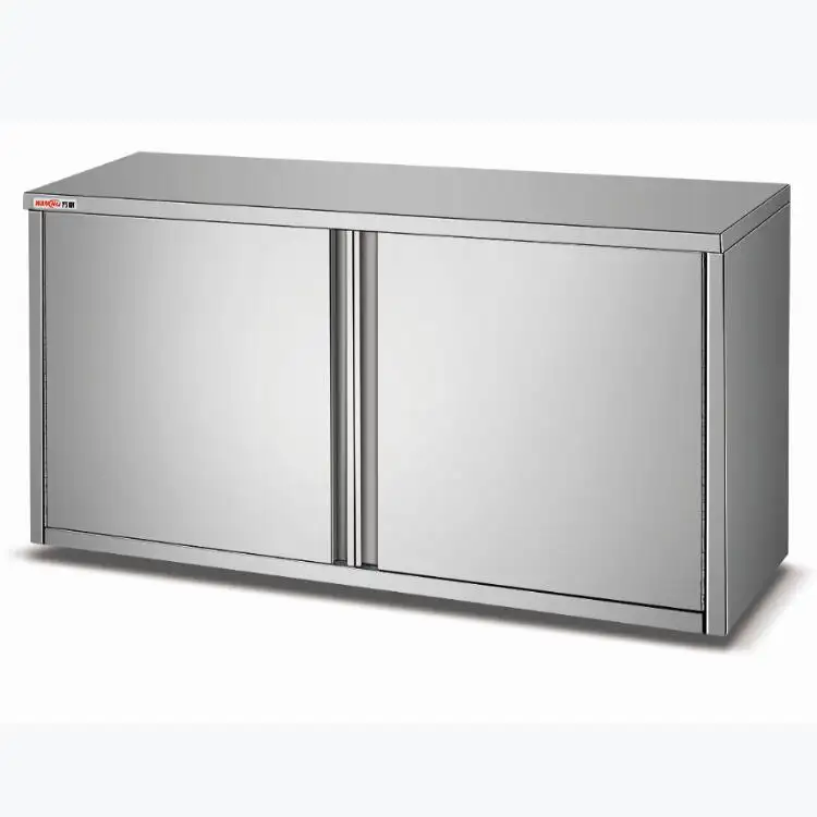 Stainless Steel Kitchen Wall Hanging Cabinet With Sliding door/Wholesale S/S Cabinet Commercial Kitchen Cabinet