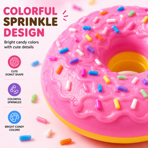Juguete Blandito de Donut con Chispas de Colores, Juguete Antiestrés de Rebote Lento para Venta al por Mayor - Product Image 4