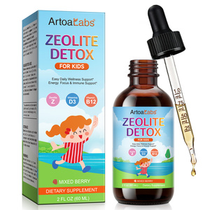 ArtoaLabs Compléments Liquides Oraux Détoxifiants au Zéolite Sans Sucre et Végétaliens Gouttes Détox au Zéolite pour Enfants Énergie Concentration Soutien Immunitaire - Product Image 1