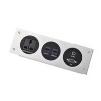 Prise de commutateur mural exquise de luxe adaptateur de chargeur USB prises de sortie prise de courant électrique multifonctionnelle universelle