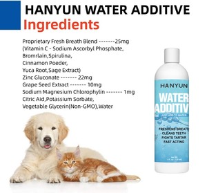 Producto de limpieza para mascotas HANYUN, cuidado Dental, enjuague bucal para <span class=keywords><strong>perros</strong></span> y gatos, previene la sequedad bucal, ayuda <span class=keywords><strong>a</strong></span> limpiar los dientes y refrescar el aliento - Product Image 5
