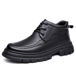 Nouveau haut sans lacet chaussures en cuir pleine fleur hommes meilleure vente de qualité vraie vache bottes formelles 38-44 exportation usine africaine de Guangzhou - Product Image 2