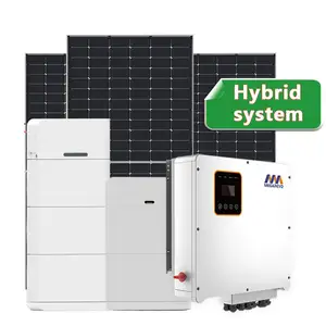Kits complets de panneaux Système d'énergie solaire 10 Kw Système d'énergie solaire pour la maison Kit de système solaire hybride hors réseau