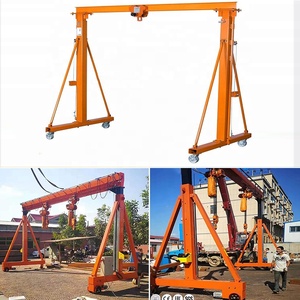 1 Ton 2 Ton Light Duty <b>Small</b> Mobile Portable Mobile Gantry Crane with Wheels - Product Image 5