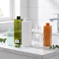 Heypack Marque Produits Usine En Gros Vide 60ml 100ml 120ml 150ml 250ml 300ml 500ml Bouteille Carrée En Plastique Pet