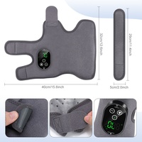 Appareil de massage vibrant pour la plante des pieds avec compresse chaude, rechargeable par USB, fonction musicale, support de cheville