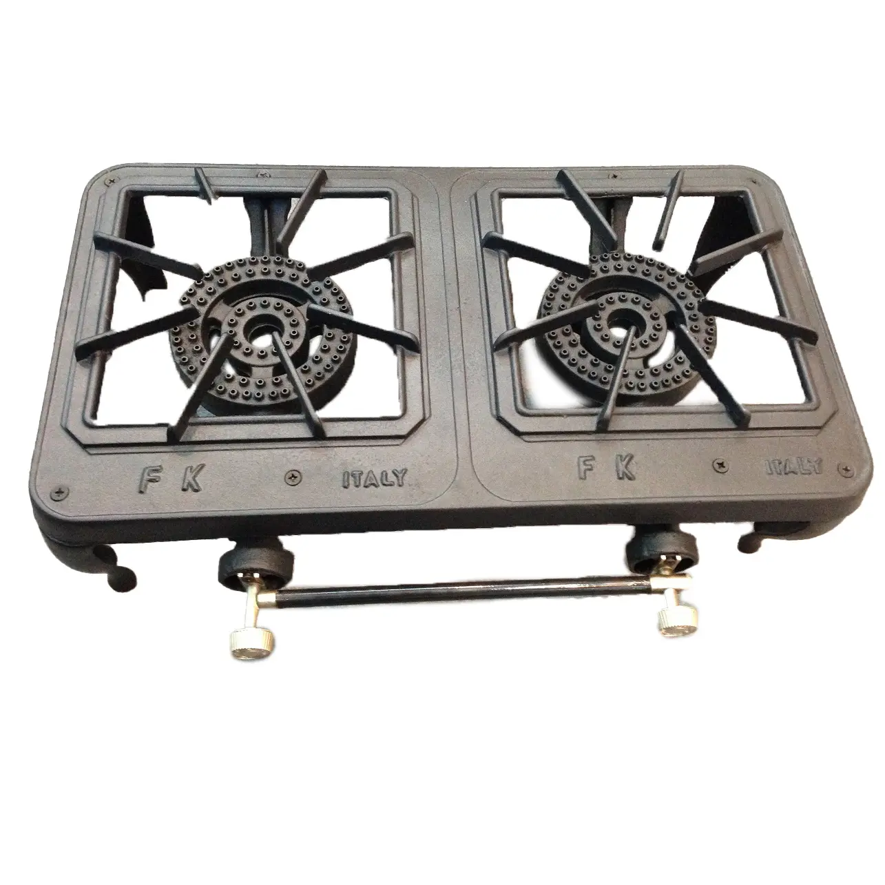 Versatile Cast Iron Double Burner Gas Cooktop for Household Hotel and Outdoor Iron Surface