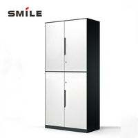 CHNSMILE Casier Scolaire Métallique Moderne Portable Démontable, Conception Pliable, Résistant à la Rouille, Étanche, Rangement Fonctionnel pour Vêtements