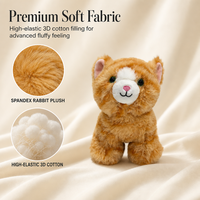 Jouets en peluche lestés, animaux doux unisexes en 100 % polyester, anti-stress, pour fête d'anniversaire