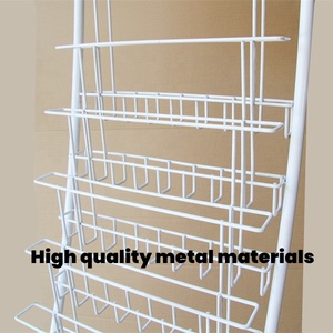 Personalizado para independiente moderno Alambre de <span class=keywords><strong>Metal</strong></span> librería cómic para colorear pegatina libro postal folleto revista estante de exhibición - Product Image 2