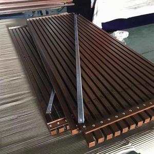 Tube En Aluminium De haute Qualité En Bois Profil Bon Look Métal Soleil Treillis Mur Écran de Façade - Product Image 5