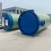Station de pompage préfabriquée intégrée en fibre de verre Kehua, procédé de bobinage de filaments souterrains, finition anti-corrosion au gel-coat