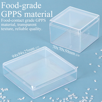 Boîte cadeau en plastique transparent en vrac SUNSHING, boîte carrée pour biscuits, chocolat, tiramisu, contenants pour desserts, boîtes transparentes pour emballages de truffes