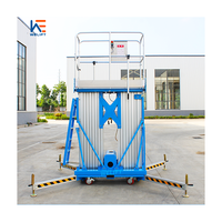 4-12m 220V Batterie Aérienne Seul Homme Ascenseur Batterie Portable Échafaudage Mobile GTWY Vertical Élévateur Électrique à Échelle