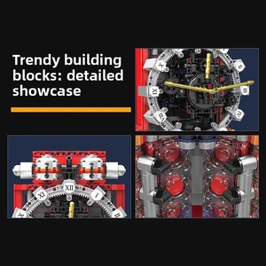 Reloj Cyberpunk 10159, Juguete de Construcción de Plástico ABS, Ensamblaje Eléctrico Mecánico, Bloques de Construcción de Alta Dificultad - Product Image 2