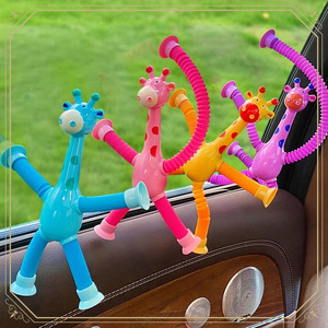 Juguete de Jirafa Robot Telescópica con Ventosa, Tubos Elásticos de Forma Cambiante, Luminosos, Divertidos, para Descompresión, Regalo - Product Image 5