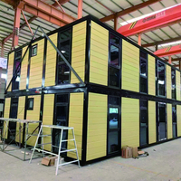 Villa moderne préfabriquée en acier léger prêt à l'emploi de 40 pieds 20 pieds Maison en conteneur extensible de 2 3 4 5 chambres à coucher à vendre Maison mobile