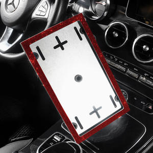 Cornice per <span class=keywords><strong>Targa</strong></span> Auto di Lusso in Acciaio Inox con Strass, Stile Europeo e Russo, Accessorio Decorativo per Esterni Auto - Product Image 5
