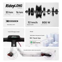 Skuter Listrik Lipat Ninebot E3 PRO Terbaru, Motor Brushless 800W, IPX65, Skuter Roda Dua untuk Dewasa