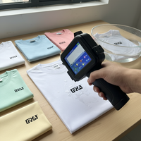 Impresora de Inyección de Tinta Portátil, Impresora de Etiquetas para Ropa, Impresión de Logotipos y Códigos de Fecha en Tela, Camisetas, para el Hogar y Negocios