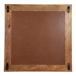 Specchio da parete decorativo in legno con bordo a coste, elegante per camera da letto, bagno, corridoio, soggiorno - Product Image 6