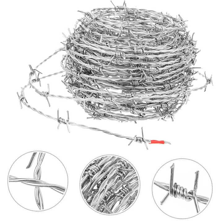 Wholesale Galvanized Coil Not Rust Low Farm Anti-Climb Roll Agricultural Barbed Wire