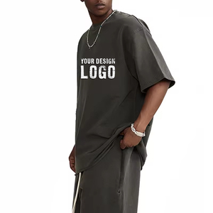 Camiseta de Algodón Lavada Personalizada con MOQ Bajo, Talla Grande para Hombre, Estilo Urbano Informal, Cuello Redondo, Holgada, Transpirable, Deportiva - Product Image 6