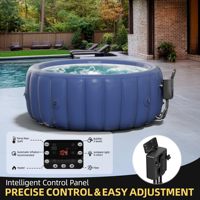 Baignoire gonflable pliable en PVC personnalisée en usine, pour l'extérieur, avec un design moderne, pour les villas et les hôtels