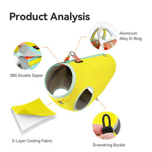 Gilet de refroidissement pour chien de grande taille, réglable, luxueux, protecteur, confortable, en maille respirante, pour l'entraînement et le service, vêtements pour animaux de compagnie, vente en gros Truelove - Product Image 2