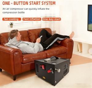 SolidTop Luftkompressor Tragbar <span class=keywords><strong>PCP</strong></span> 12V/110/220V Ölfrei 4500PSI 300Bar <span class=keywords><strong>Auto</strong></span>-Stopp Tauchflaschen Paintball Autoreifen Scuba - Product Image 5