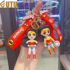 Creative Pretty Girl Assassin Squad PVC personalidad bolsa colgante coche llavero pequeño regalo al por mayor-F - Product Image 1