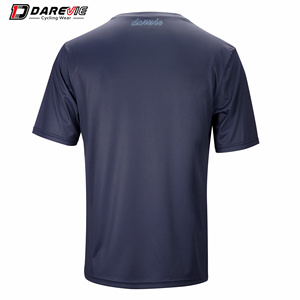 Darevie – <span class=keywords><strong>t</strong></span>-<span class=keywords><strong>shirt</strong></span> manches courtes pour <span class=keywords><strong>vélo</strong></span>, ample, personnalisé, imprimé, bleu marine, vente en gros - Product Image 3