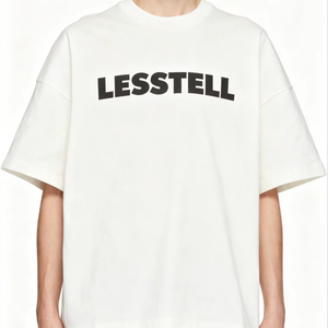 LTD-MT1080 Produttore di T-Shirt di Alta Qualità, Stampa Serigrafica ad Alta Densità, T-Shirt Oversize in Cotone Pesante 320GSM Bianco - Product Image 1