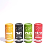 Emballage de papier élégant vert de tube de papier spécial rigide de bâton de déodorant de style frais